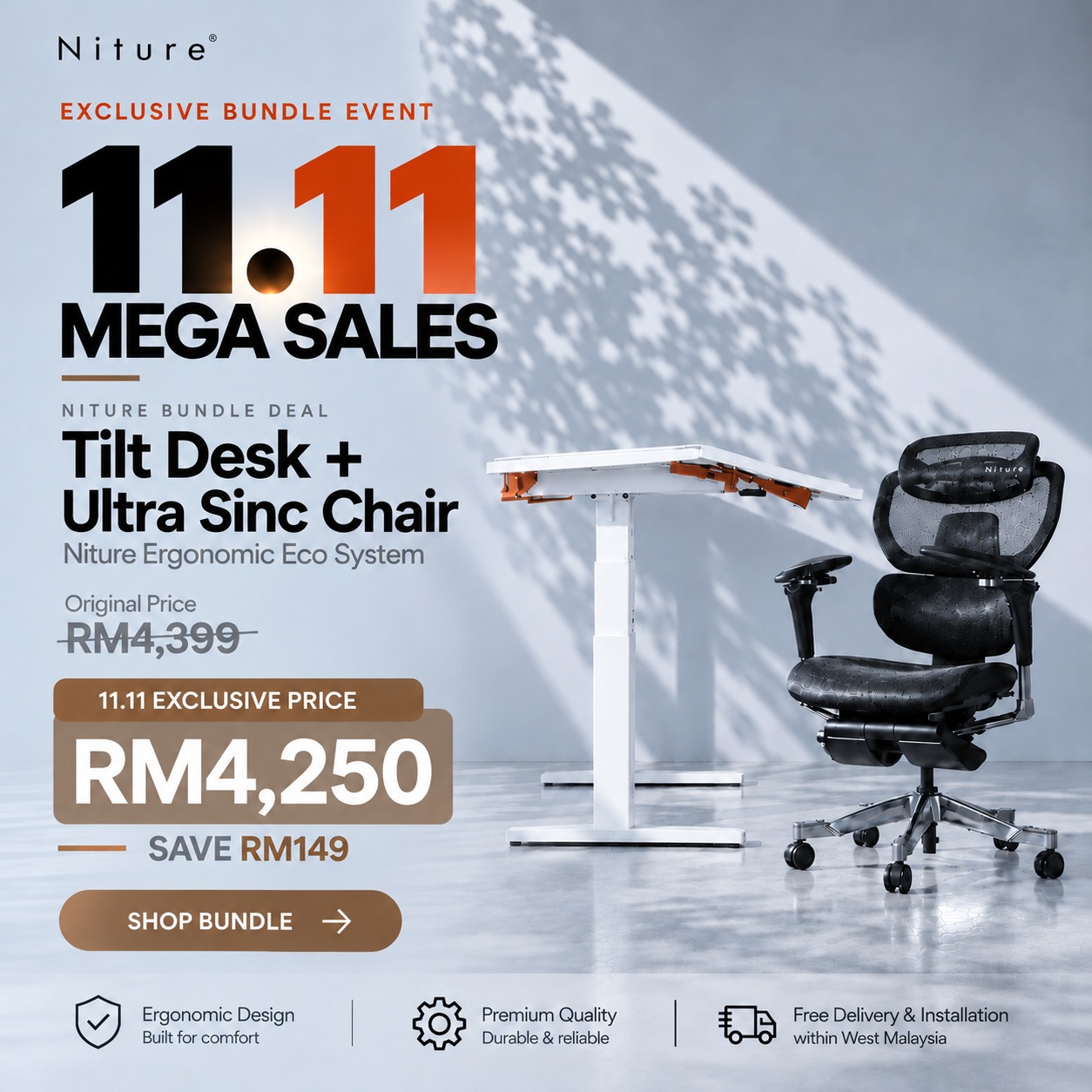 11.11 Tilt Desk Bundle Sale Ultra Sinc