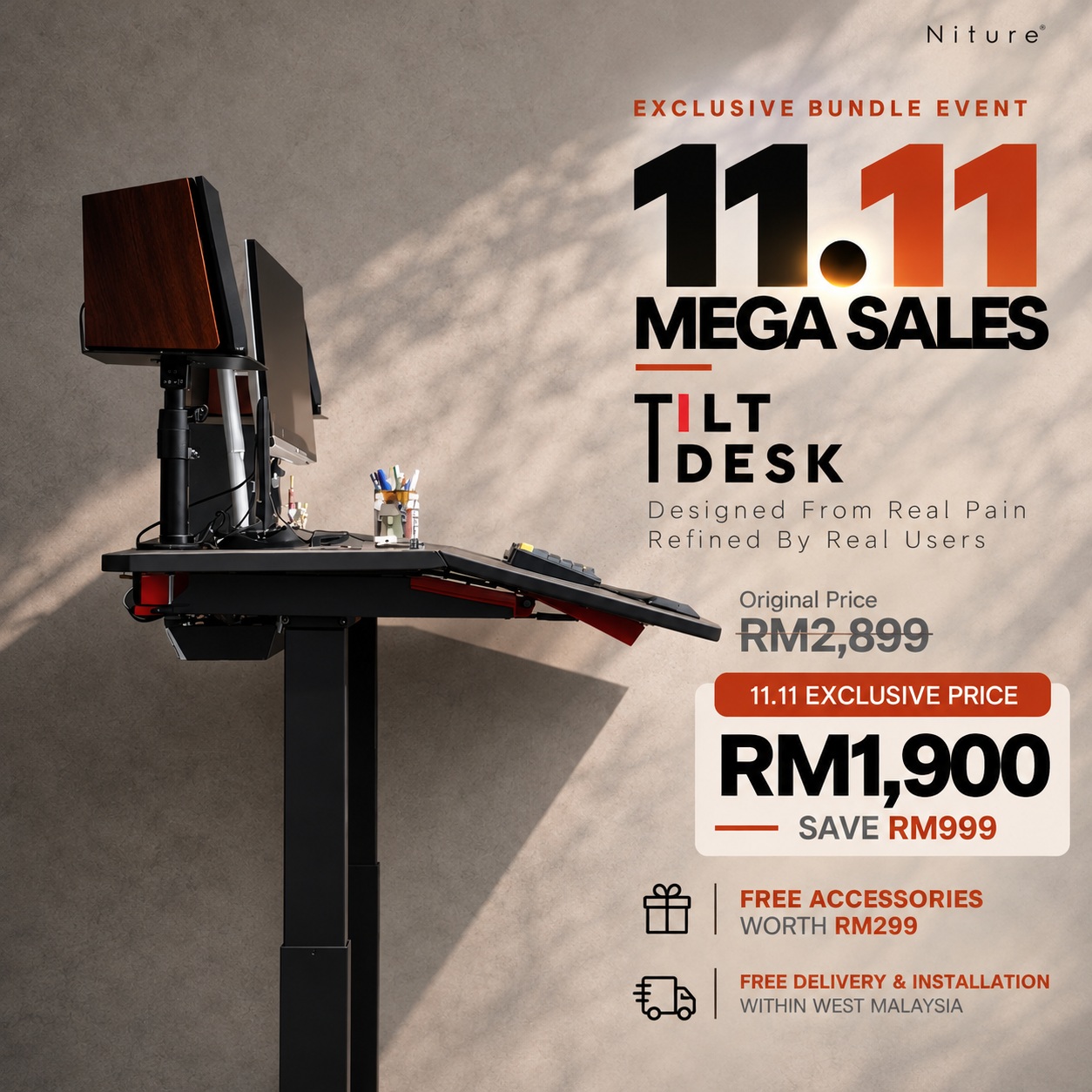 11.11 Tilt Desk Mega Sale