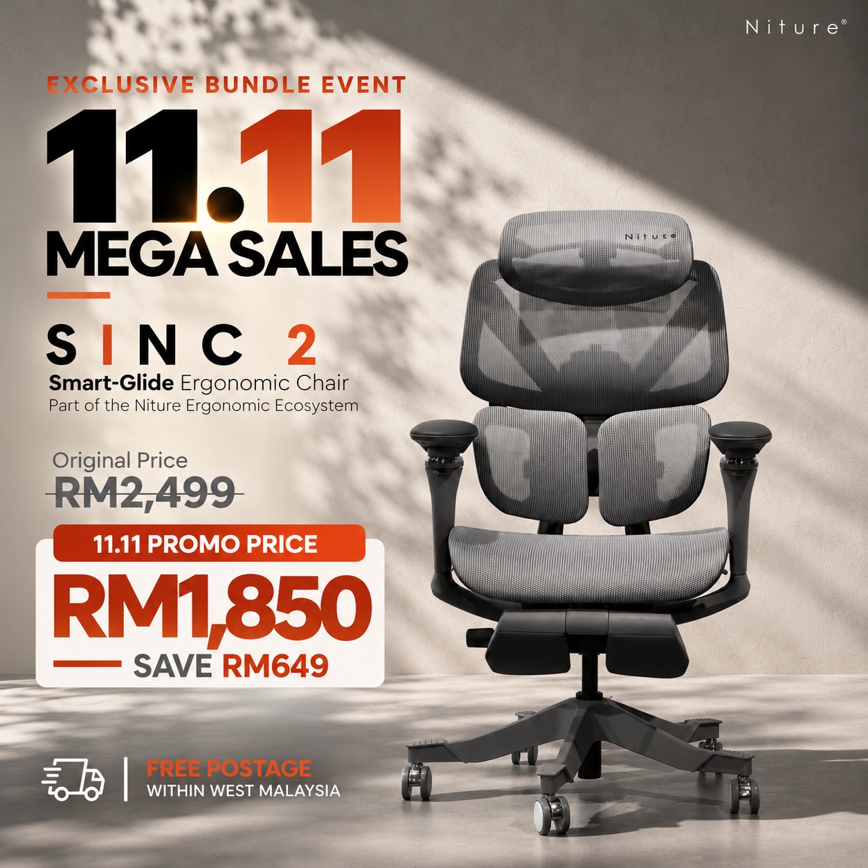 Niture SINC 2 11.11 Mega Sale